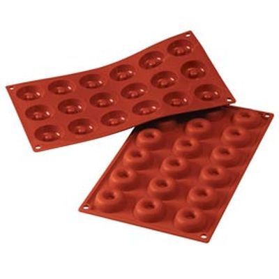 SILIKOMART SF010 MOULE 18 MINI SAVARINS Ø41 H12MM 18ML ANTI-ADHESIF GN1/3 -50° À 250°