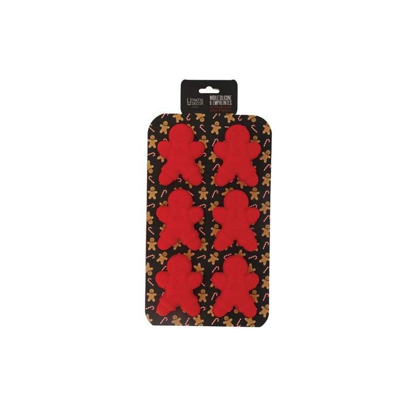 PEPERKOEKMANNETJE SILICONEN MAL 6X