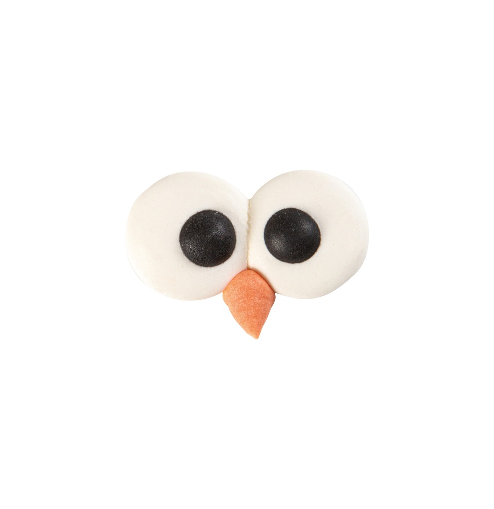 1054607 EYES + DUCK BEAK 35X20CM IN SUGAR 120 PCES ***S/CD***