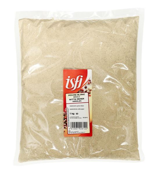 ISFI GEMALEN WITTE PEPER 1KG
