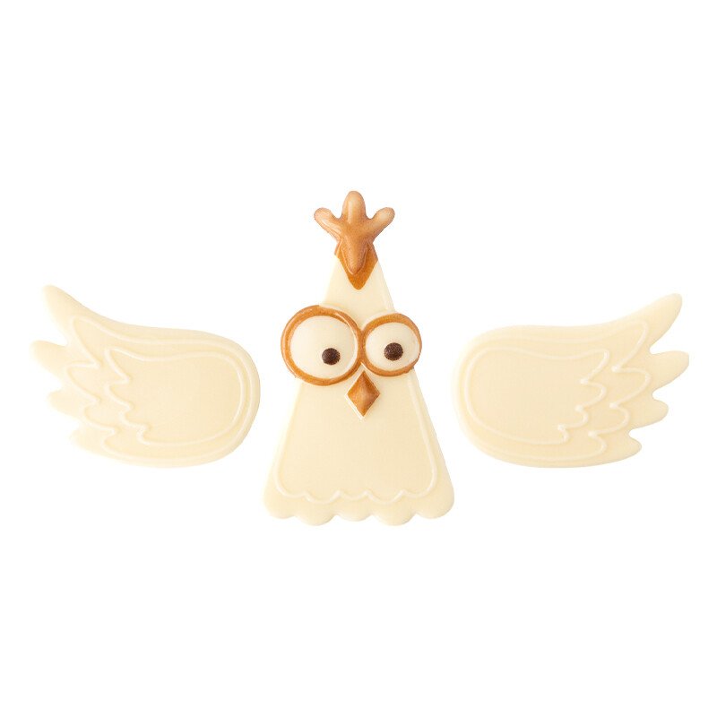 2000681 KIT POULET 3,8X6,5 CM - 4,6X3,3 CM 90PCS ***S/CDE***