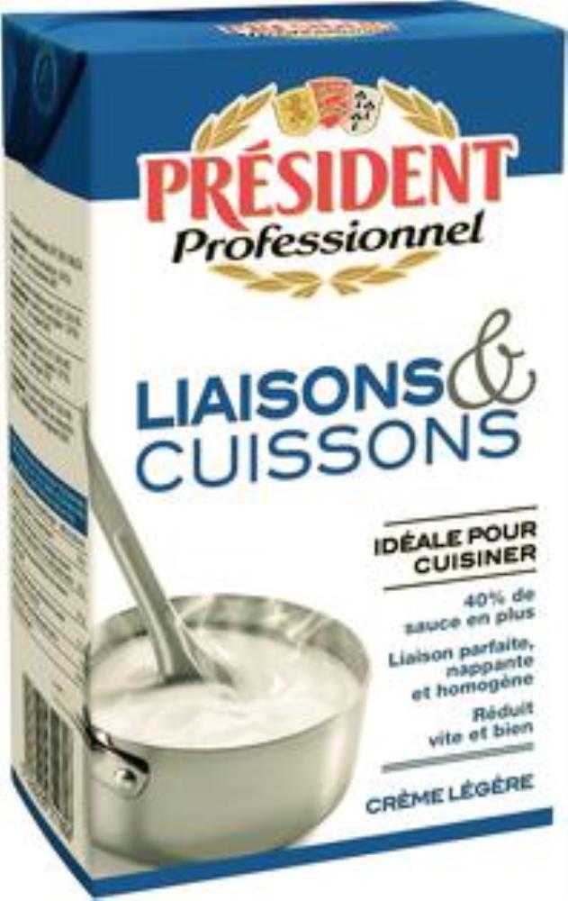 PRESIDENT CULINARY CREAM 18% UHT 1L