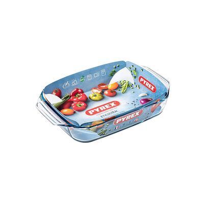 PYREX RECHTHOEKIGE SCHAAL 27X17CM-1.4L BOROSILICATE -40+300°
