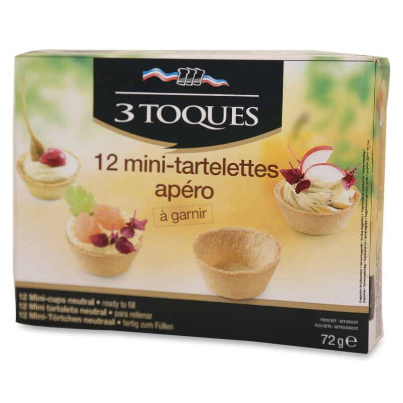 3TOQUES MINI APERO TAARTJES 12 STUKS