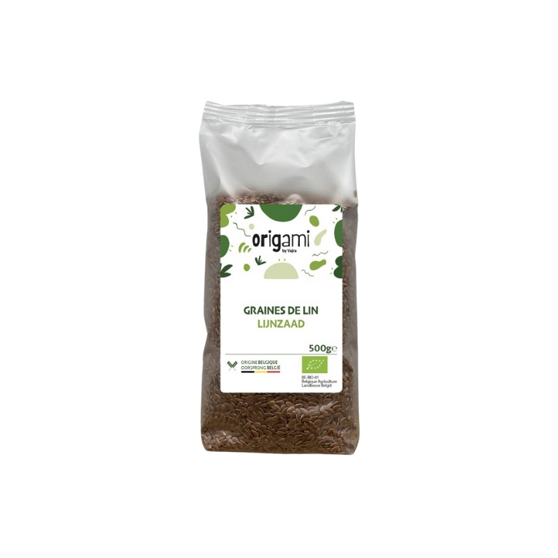 ORIGAMI ORGANIC BELGIAN FLAX SEEDS 500GR