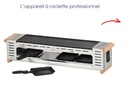 +BRON COUCKE APPAREIL A RACLETTE 4 POELONS+PLAQUE  GRILL 230V-600W-51X10X12CM