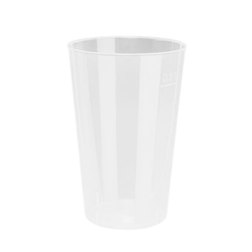 PP GLAS HERBRUIKBARE BEKER 30CL 79XH119MM TRANSPARANT 25 STUKS