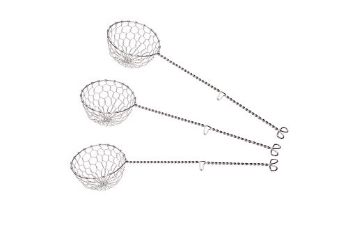 C&T SET OF 3 MINI CHINESE FONDUE BASKETS