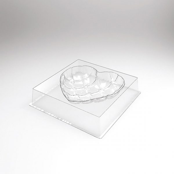 070516 PCB GEWATTEERDE HARTEN ENTREMET MALLEN VOOR 30 STUKS 14,5X14,5 CM 30 STUKS ***S/CD***