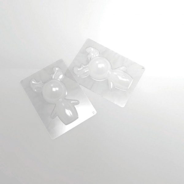 045563 PCB REINDEER MOLDS FOR 10 PIECES (10 DOUBLE-SIDED) 15X9 CM 20PCES ***S/CD***