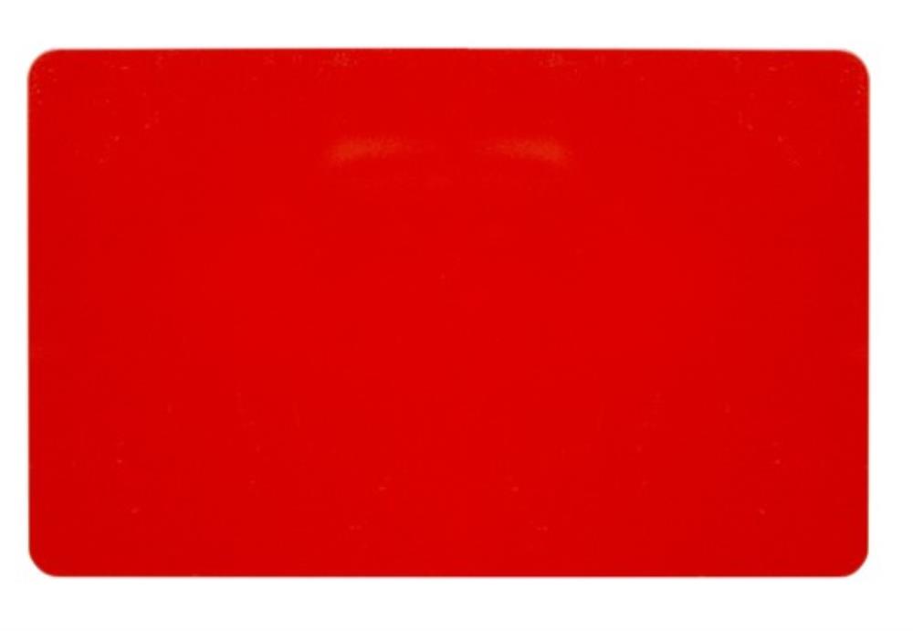 EDIKIO CARTES PVC ROUGES - 0,76 MM - 86X54MM ACCES/FLEX/DUPLEX  PAQUET DE 100 PCES