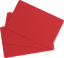 EDIKIO RODE PVC KAARTEN - 0,76 MM - 86X54MM TOEGANG/FLEX/DUPLEX PAK VAN 100 STUKS