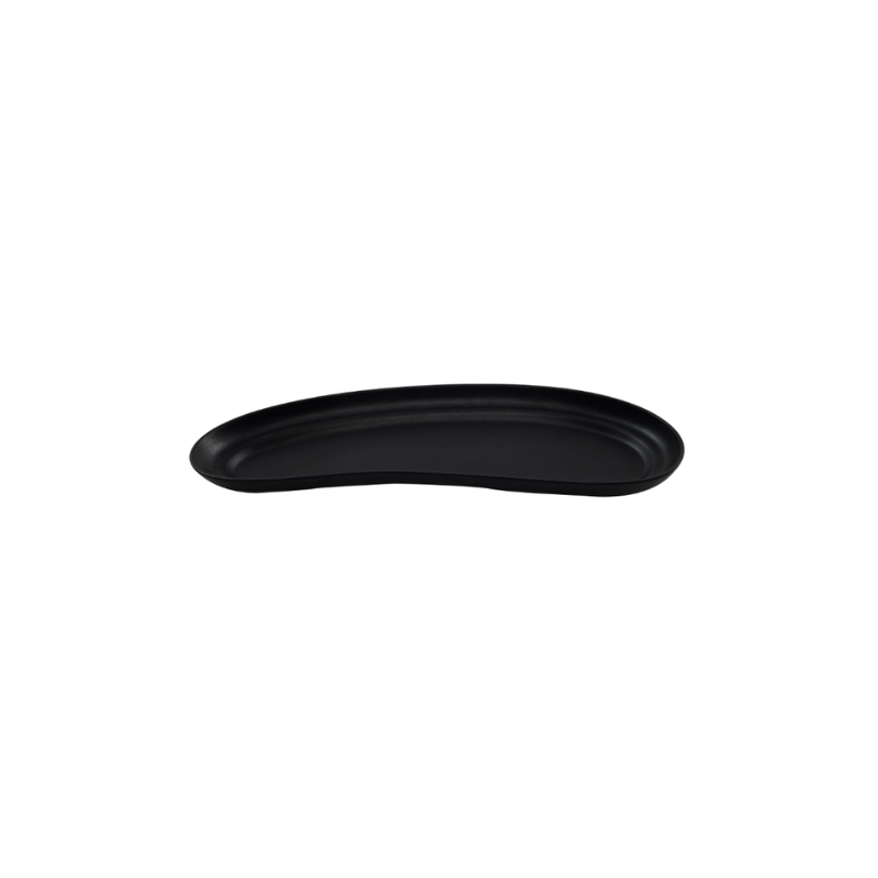 KAROLA GRAND PLATEAU EN MELAMINE NOIR 40X14,6XH3CM 