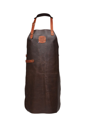 ARTEFACTO KOLOS CROCODILE APRON BLACK LEATHER H83X63CMCM CROSSED BACK