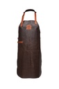 ARTEFACTO KOLOS CROCODILE APRON BLACK LEATHER H83X63CMCM CROSSED BACK
