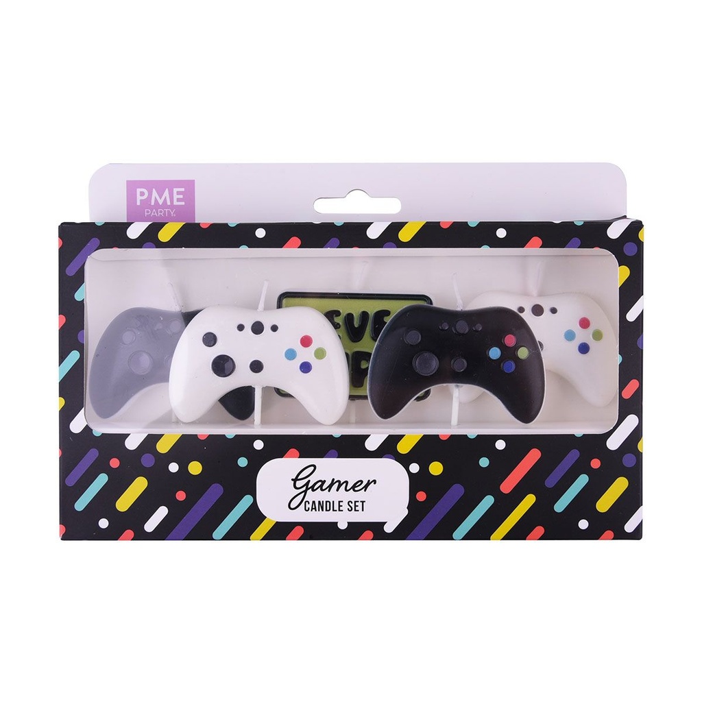 PME BOUGIE GAMING MANETTE + LEVEL UP 5 PCES