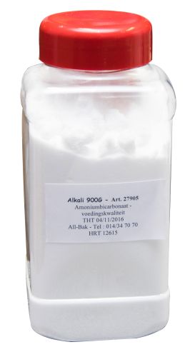 ALKALI-AMMONIUMBICARBONAAT 0,9 KG = POT
