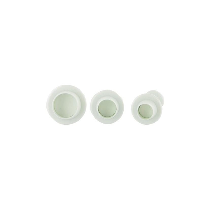RONDE KOEKJESUITSTEEKERS 10, 12 EN 16MM 3 STUKS