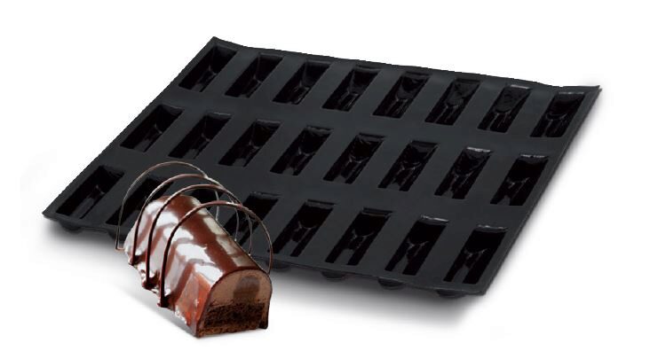 FP-07039 FLEXIPAN® ORIGINE MINI BUCHETTE 30X20CM 8EMP 31,7X26,2CM 9,5X4CM H3CM