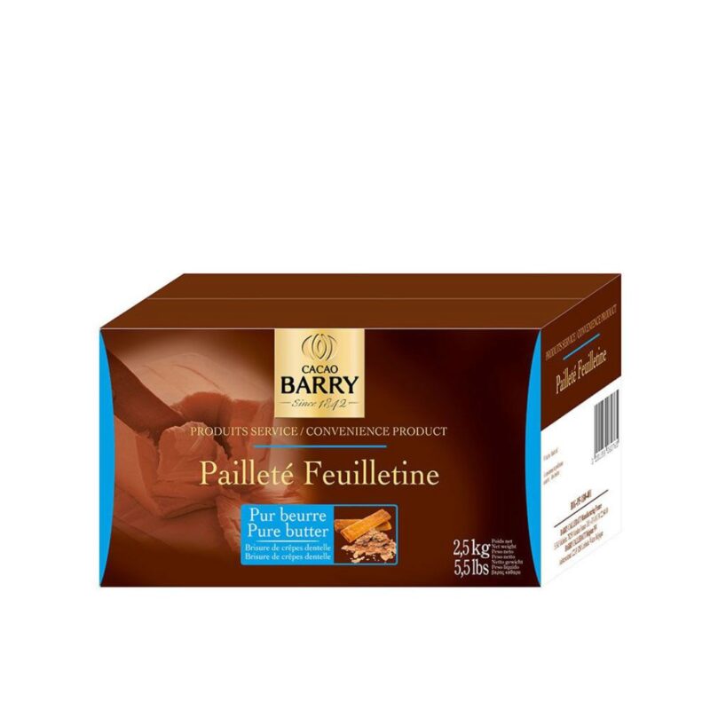 BARRY BIG-PF-1BO-401 PAILLETE FEUILLETINE BOTER  KARTON VAN 4 DOZEN X 2,5KG=DOOS