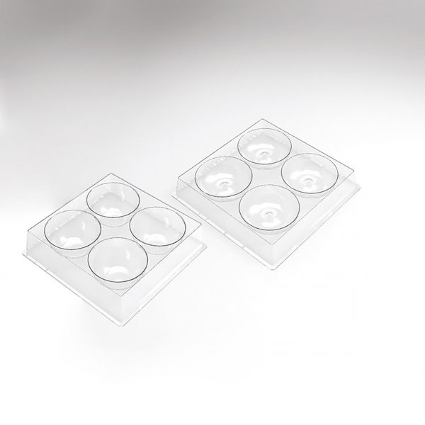 070548 PCB INDIVIDUAL APPLE DESSERT MOLDS FOR 60 PIECES Ø 7.4 CM 30 PCES ***S/CD***