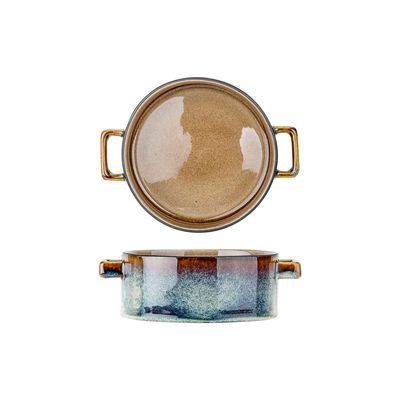 C&T QUINTANA  AMBER BOL 13CM  H 5.5CM 45CL