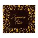 2015495 EMBOUT DE BÛCHE JOYEUSES FETES DESSIN DORE 9X8CM 40 PIECES