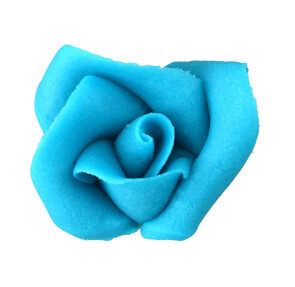 ROSES MASSEPAIN 5 PCES  BLEU FONCE 5 PCES