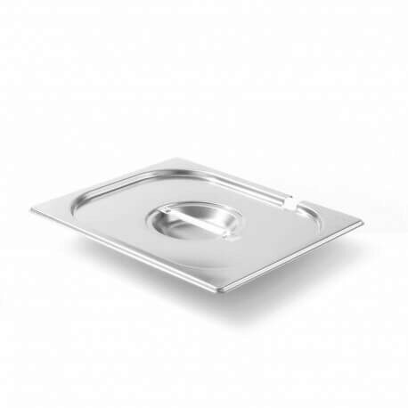 HENDI BASIC COUVERCLE INOX GN 1/2 A/ENCOCHE LOUCHE