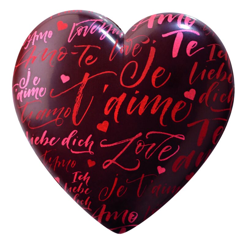 087164 PCB MOULES CŒURS QUE DU LOVE 10X10 CM  16PCES ***S/CDE***