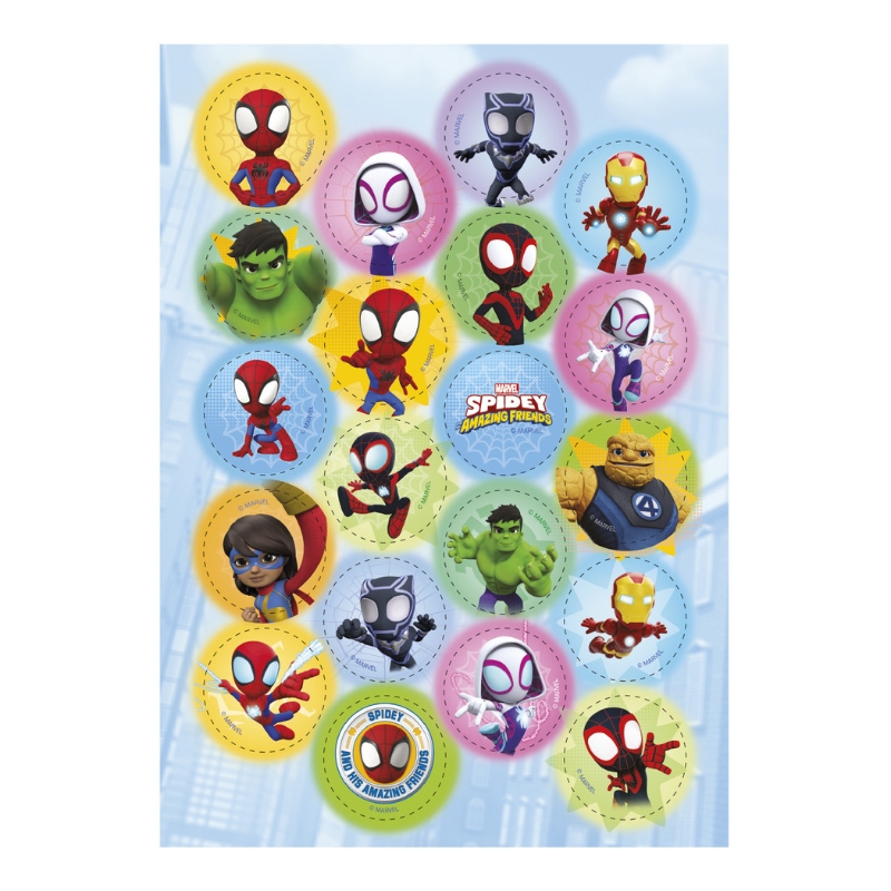MINI STARCH DISCS SPIDEY Ø3.4CM