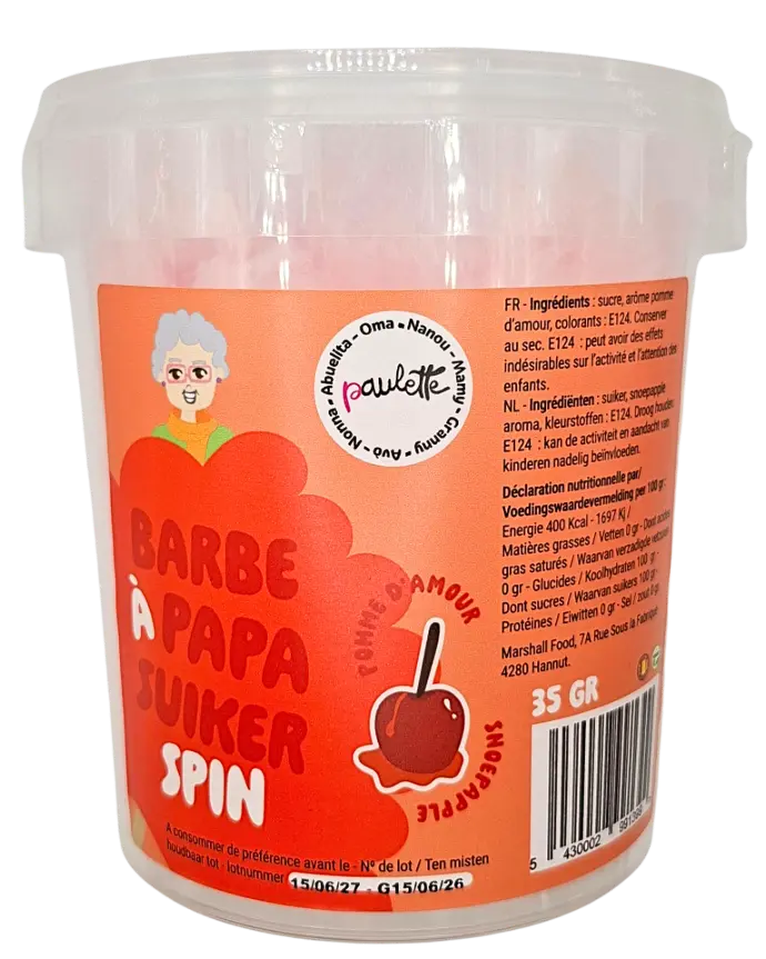 PAULETTE BARBE A PAPA POMME D'AMOUR 35GR 