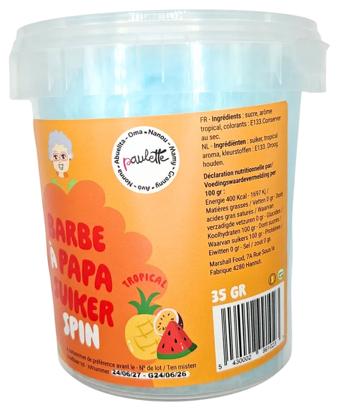PAULETTE BARBE A PAPA TROPICAL 35GR