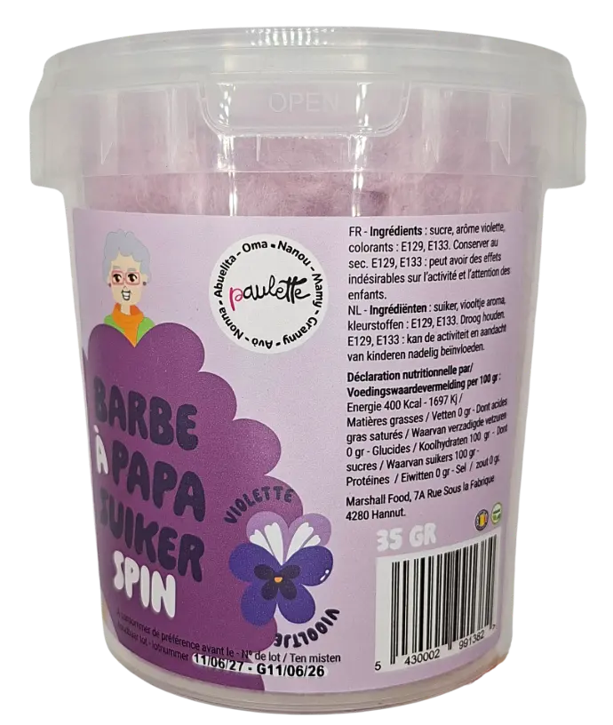 PAULETTE BARBE A PAPA VIOLETTE 35GR