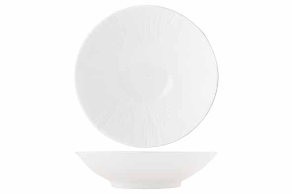 ZUIVER WIT SOEPBORD D19,3XH4,8CM 