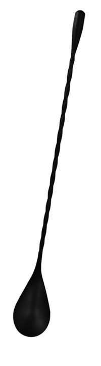 VIN BOUQUET COCKTAIL SPOON 27CM BLACK TWISTED - VBFIK1472