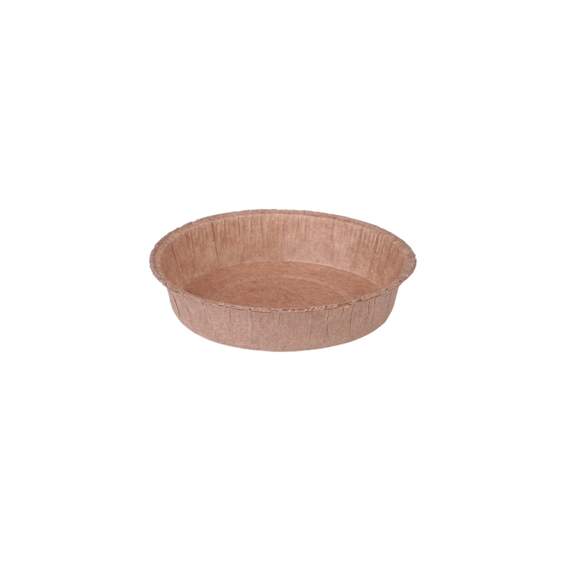 BROWN PAPER MOLD ROUND Ø9CM 75PCS