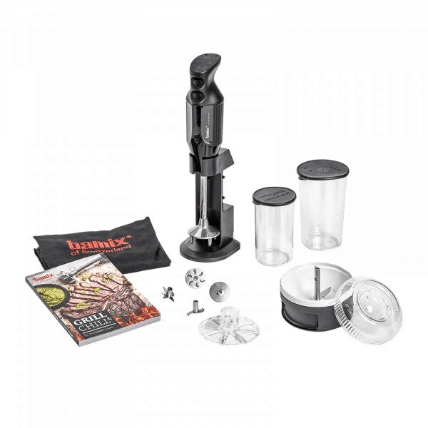 BAMIX COFFRET BARBECUE GRILL&CHILL ALL BLACK 200 WATTS