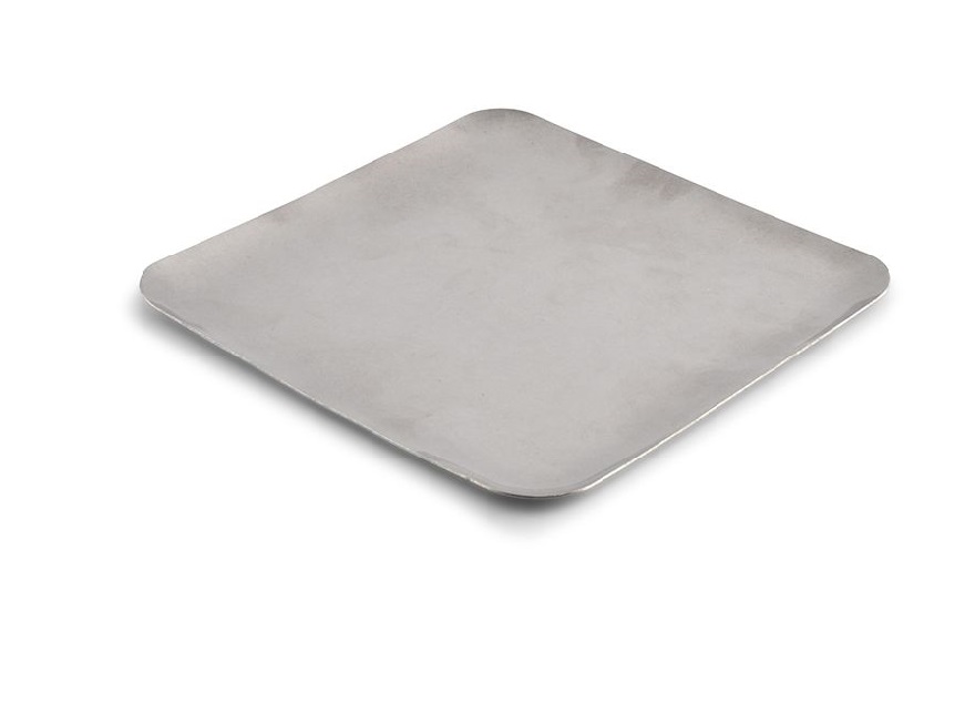 BONBISTRO VINTAGE SILVER SQUARE DISH 19X19XH0.5CM -791440