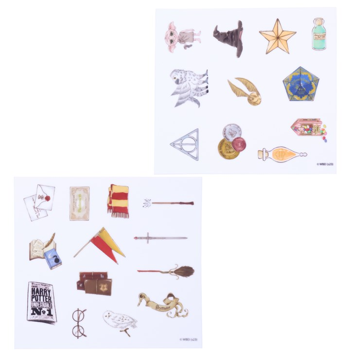 DECORATIONS POUR CUPCAKES SUR FEUILLE EN SUCRE HARRY POTTER 24PCS