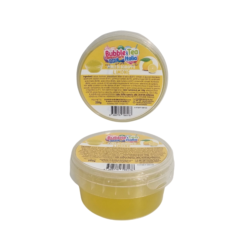 BLACK COFFEE FRUIT PEARLS 250GR LEMON FLAVOUR P/BUBBLE TEA
