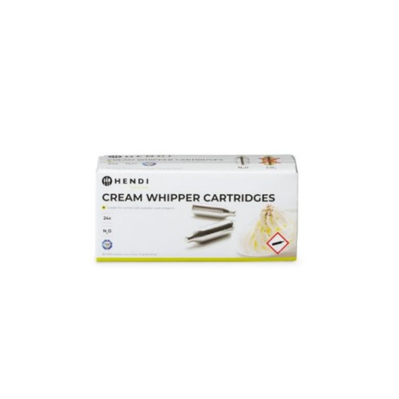HENDI WHIPPED CREAM SIPHON CHARGERS 24PCS