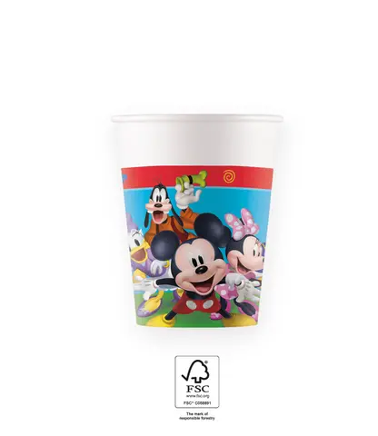 MICKEY RTH GOBELETS EN CARTON 200ML 8pcs