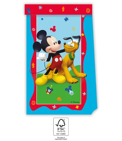 *FDS*MICKEY RTH SACHETS CADEAUX PAPIER 4 pcs