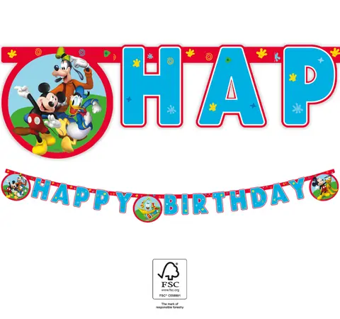 *FDS*MICKEY RTH FSC GUIRLANDE EN PAPIER 1pc