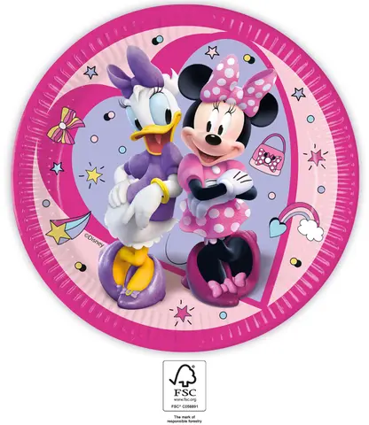MINNIE JUNIOR ASSIETTES EN PAPIER 23 CM 8pcs