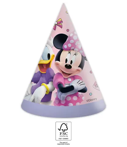 MINNIE JUNIOR FSC CHAPEAUX EN PAPIER 6pcs