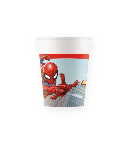 SPIDERMAN CRIME FIGHT GOBELETS EN CARTON 200ML 8 pcs