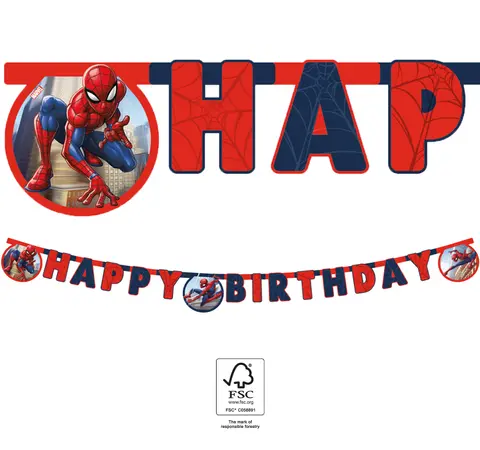 SPIDERMAN CRIME FIGHT FSC GUIR HAPPY B-DAY 1pc