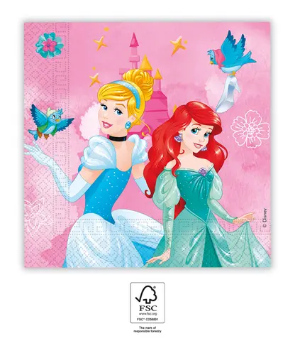 PRINCESS LYS SERVIETTES PAPIER 33x33 cm 20 pcs